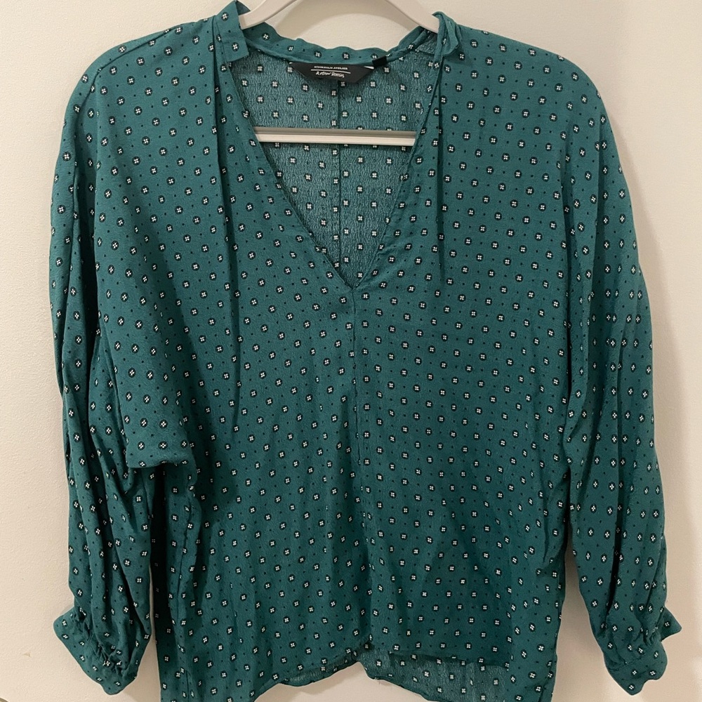 &other stories green blouse